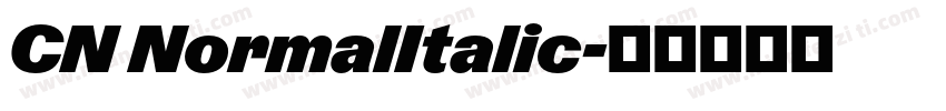 CN NormalItalic字体转换